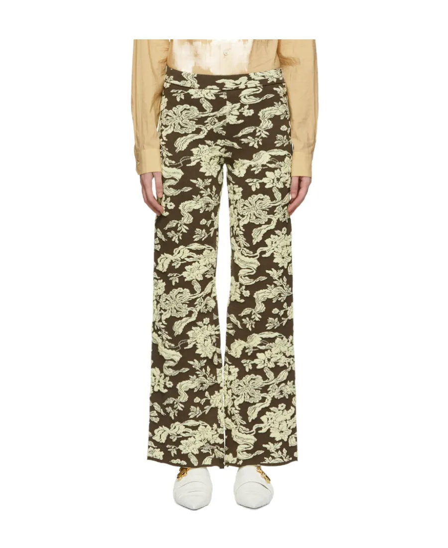 Printed Straight Casual Pants