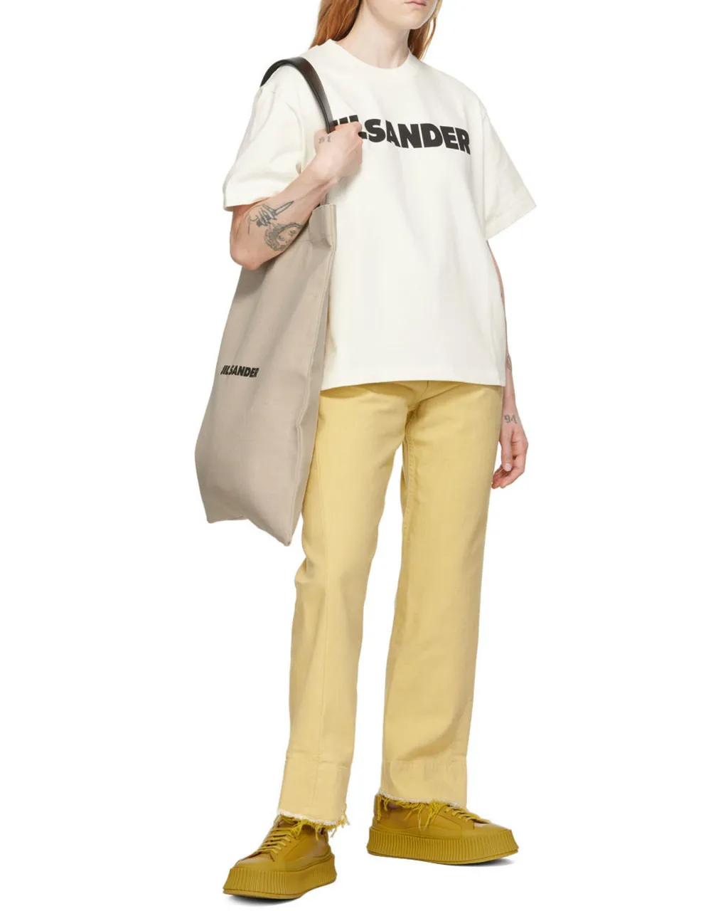 High-Waisted Straight-Leg Trousers