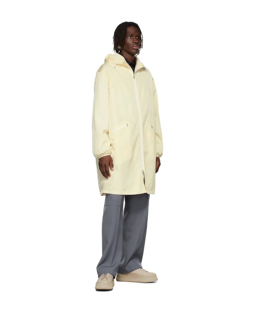Hood Elastic Drawcord Parka Coat