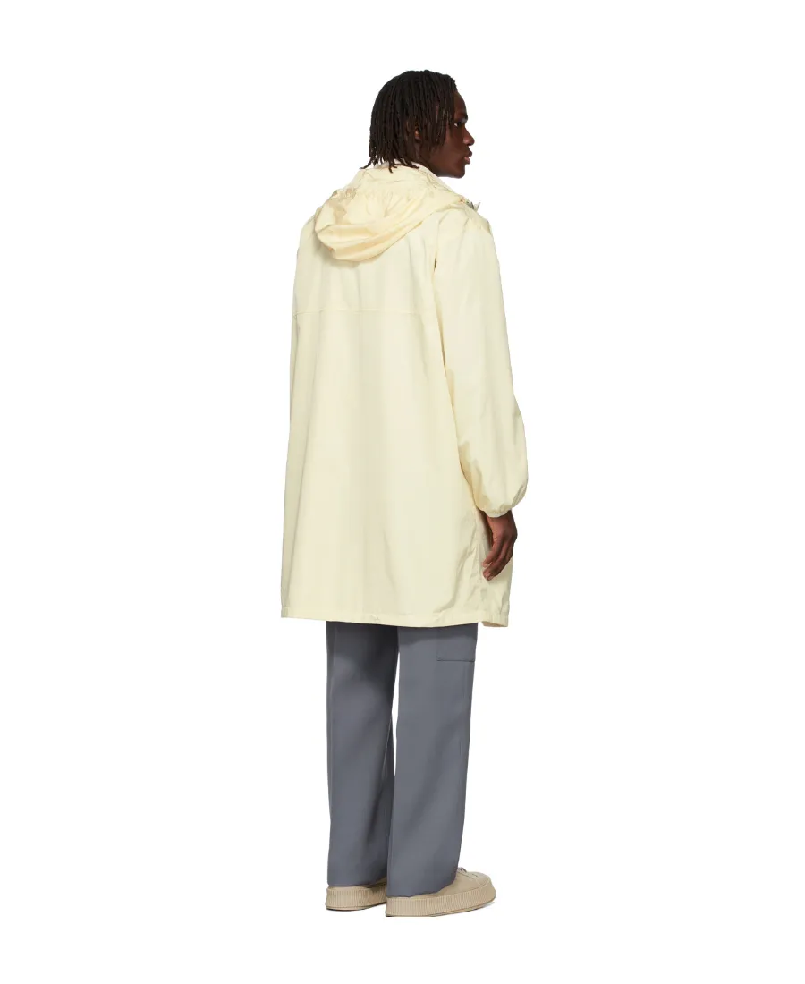 Hood Elastic Drawcord Parka Coat