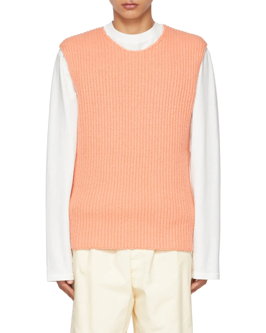 Ribbed Knitted Vest