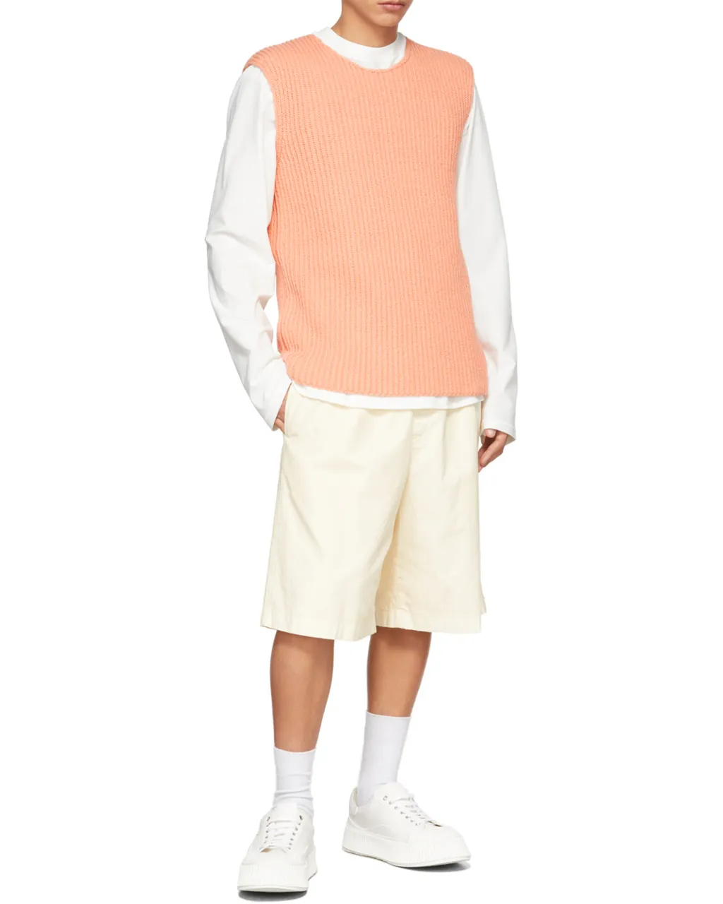 Ribbed Knitted Vest