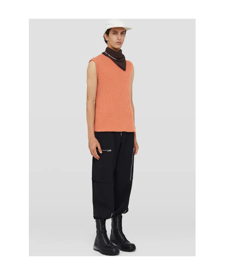 Ribbed Knitted Vest