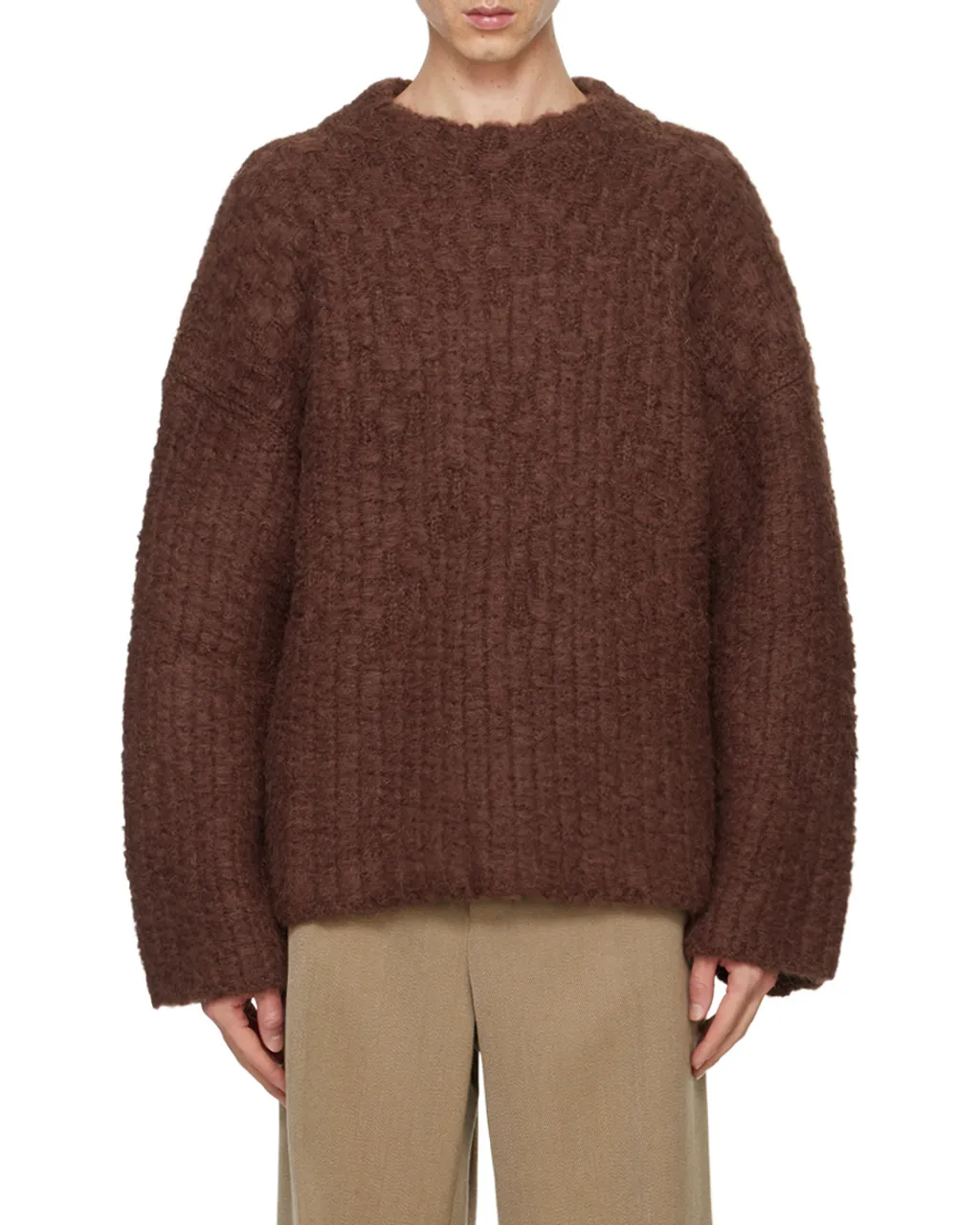 Chunky-Knit Straight Hem Jumper