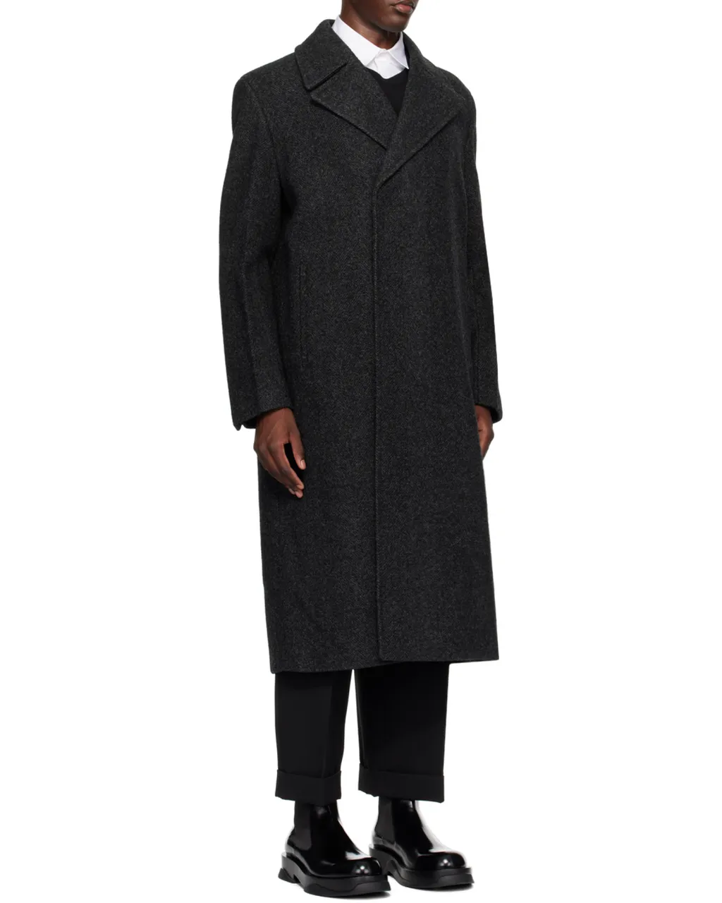 Notched Lapel Coat
