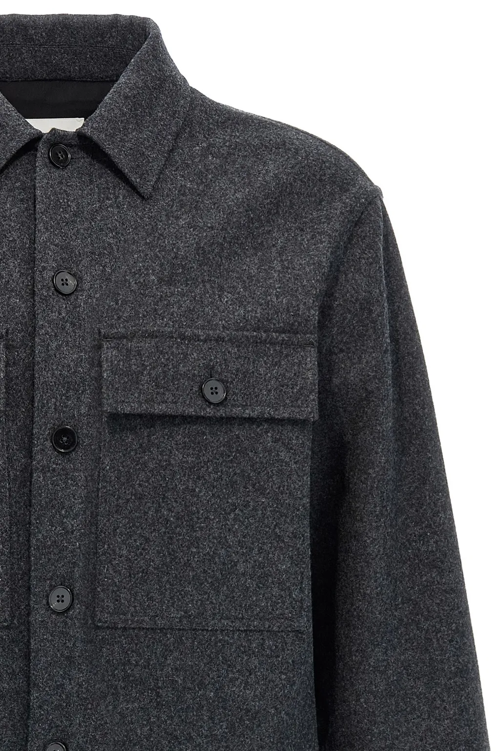 Buttoned Flannel Shirt