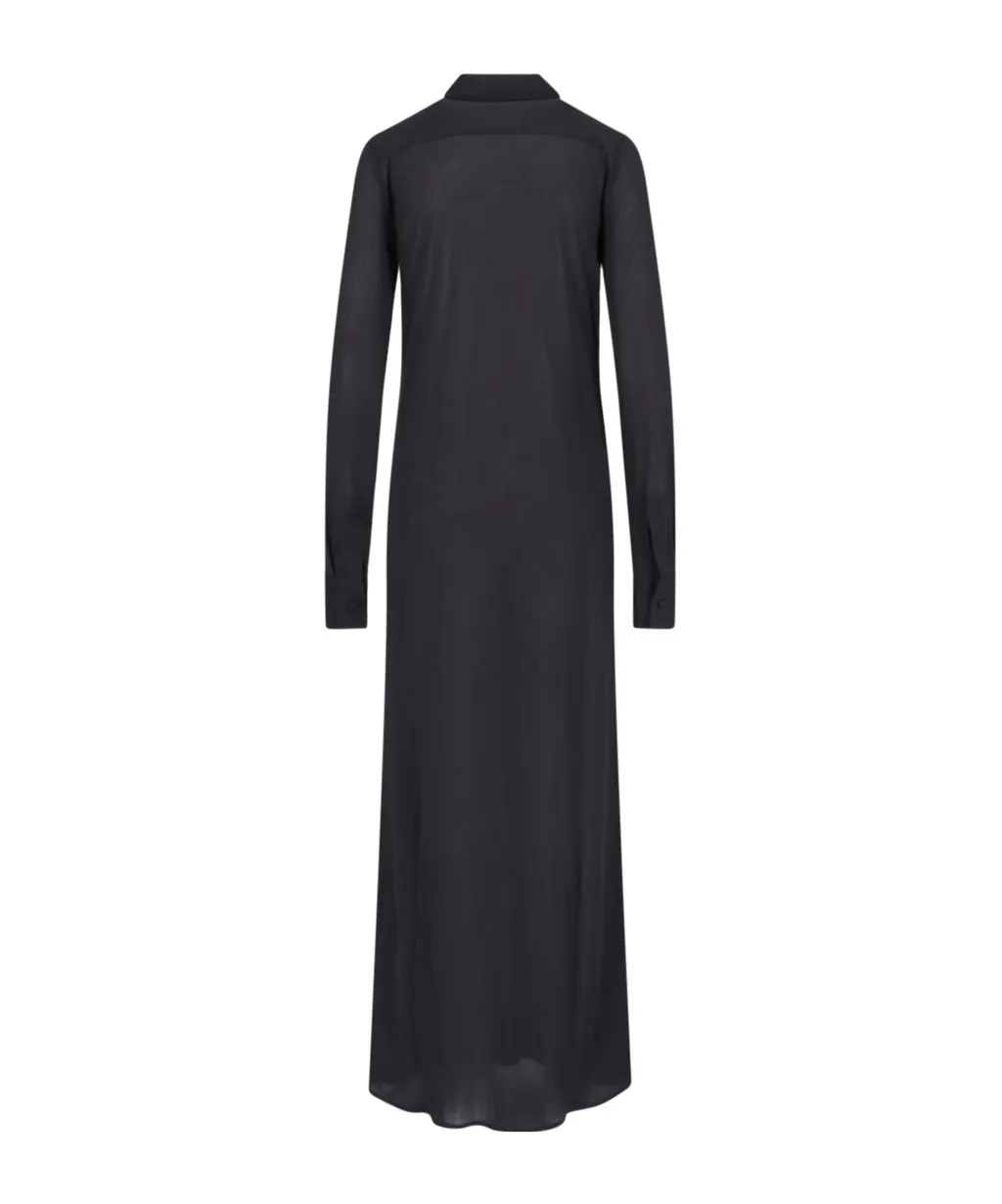 Button Up Maxi Chemisier Dress