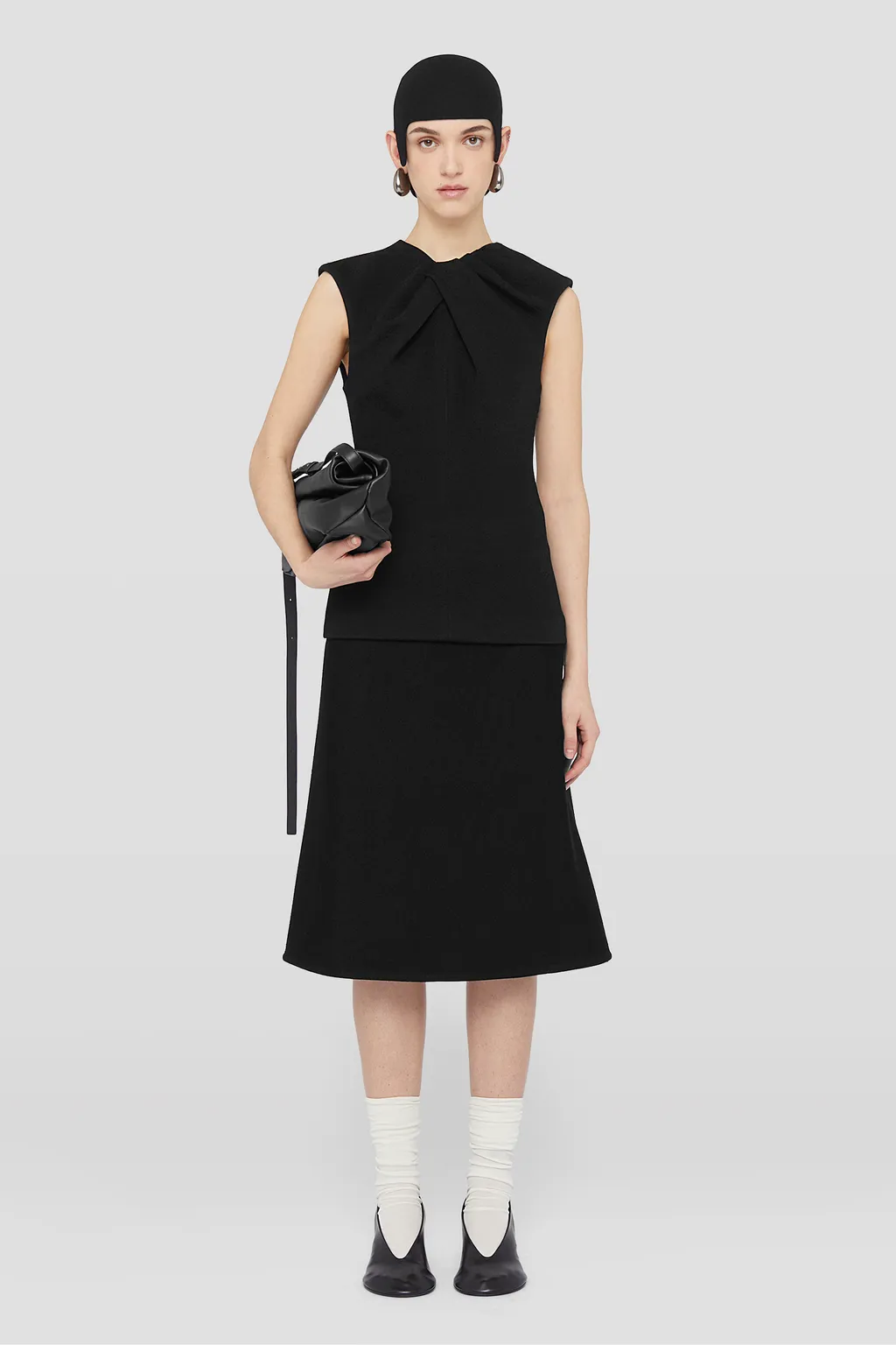 Draped Neck Sleeveless Top