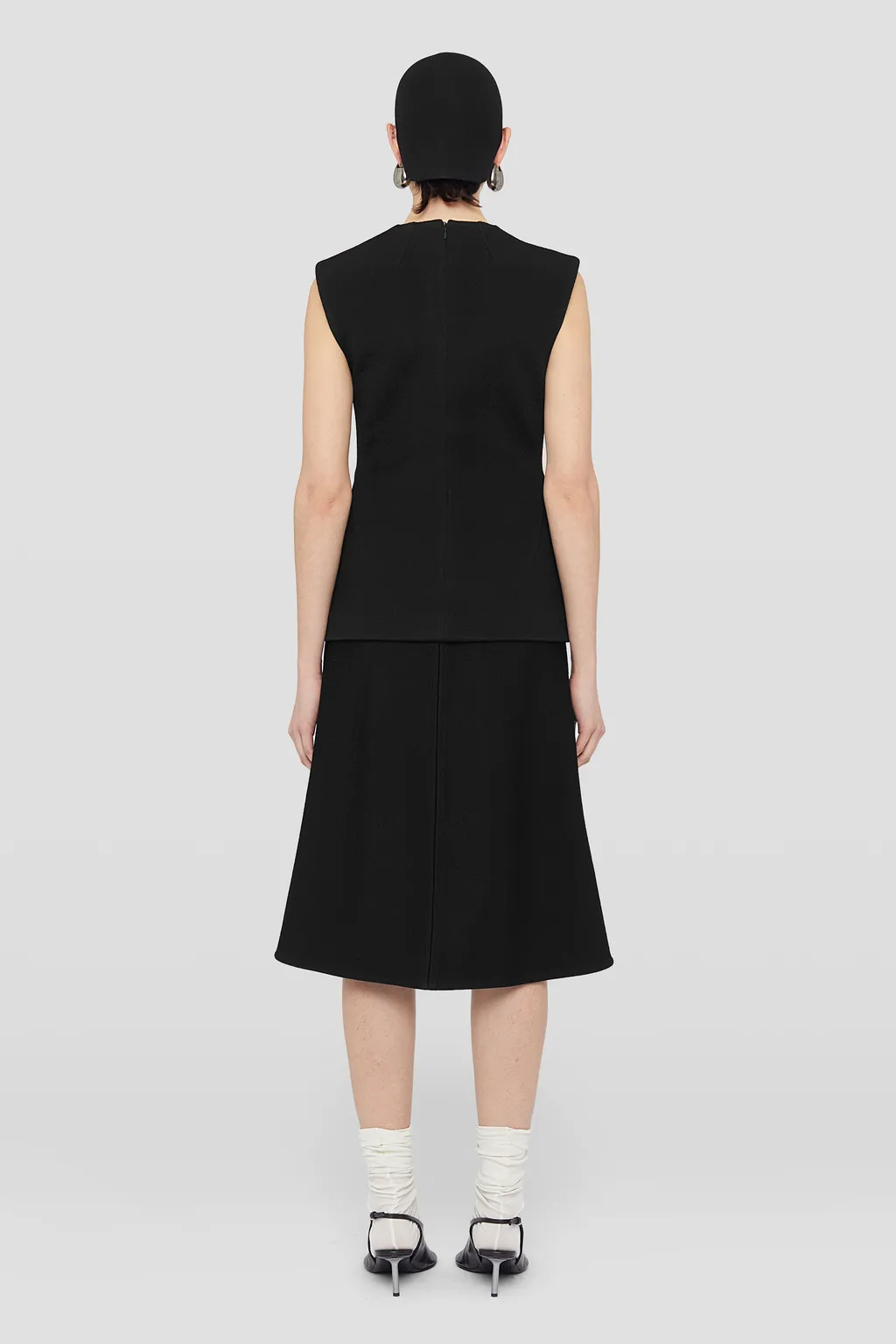 Draped Neck Sleeveless Top