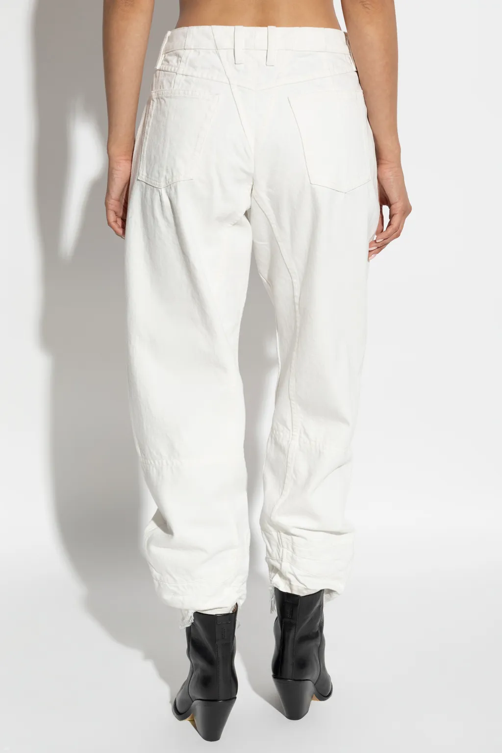Logo Patch Straight-Leg Trousers