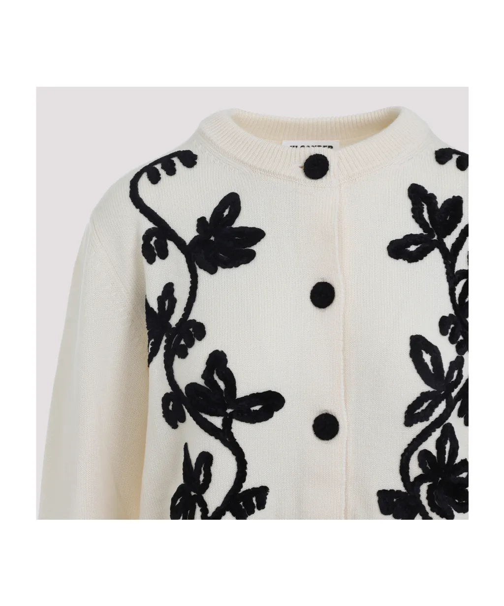 Floral Embroidered Cardigan
