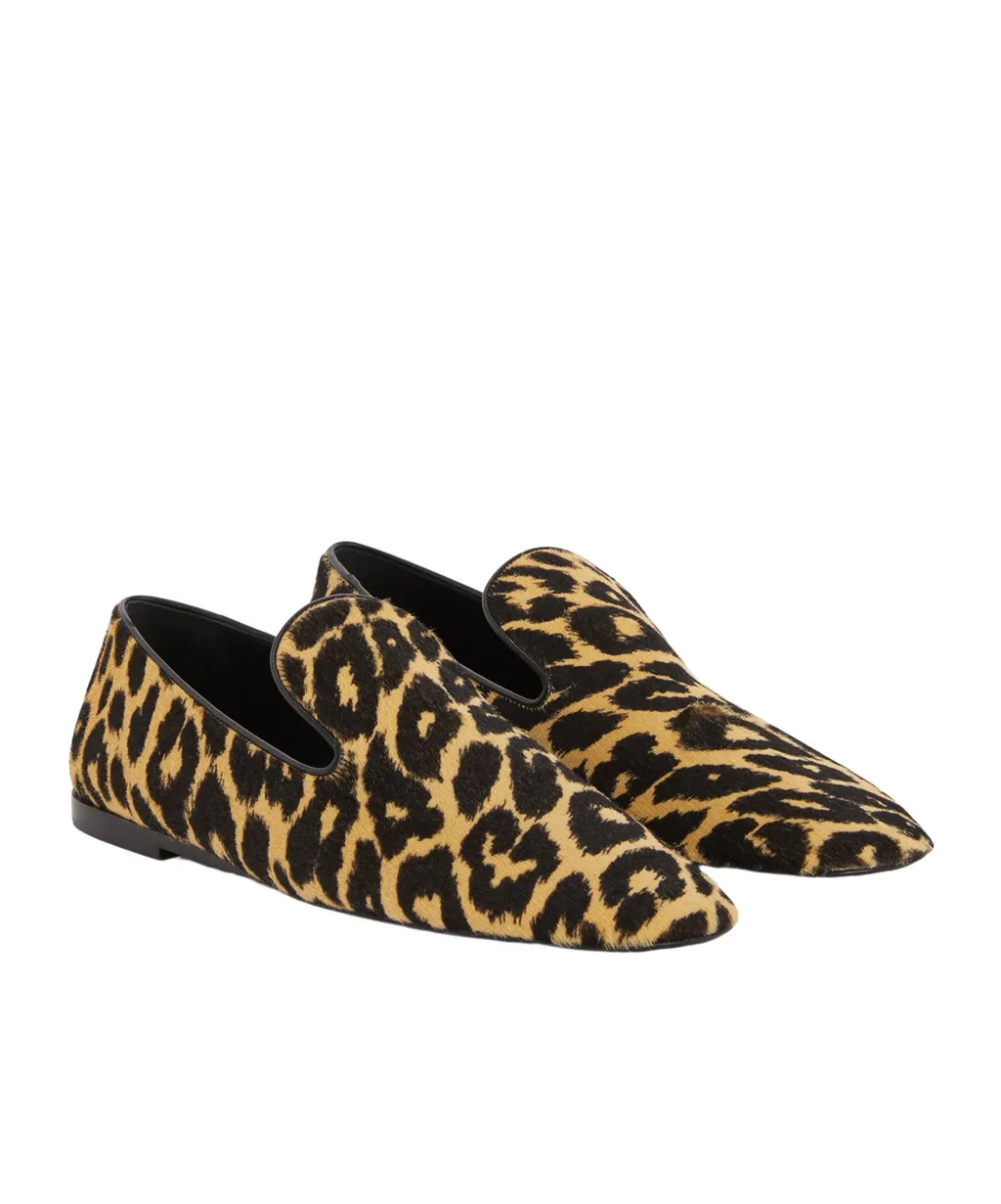 Leopard Printed Flat Loafers