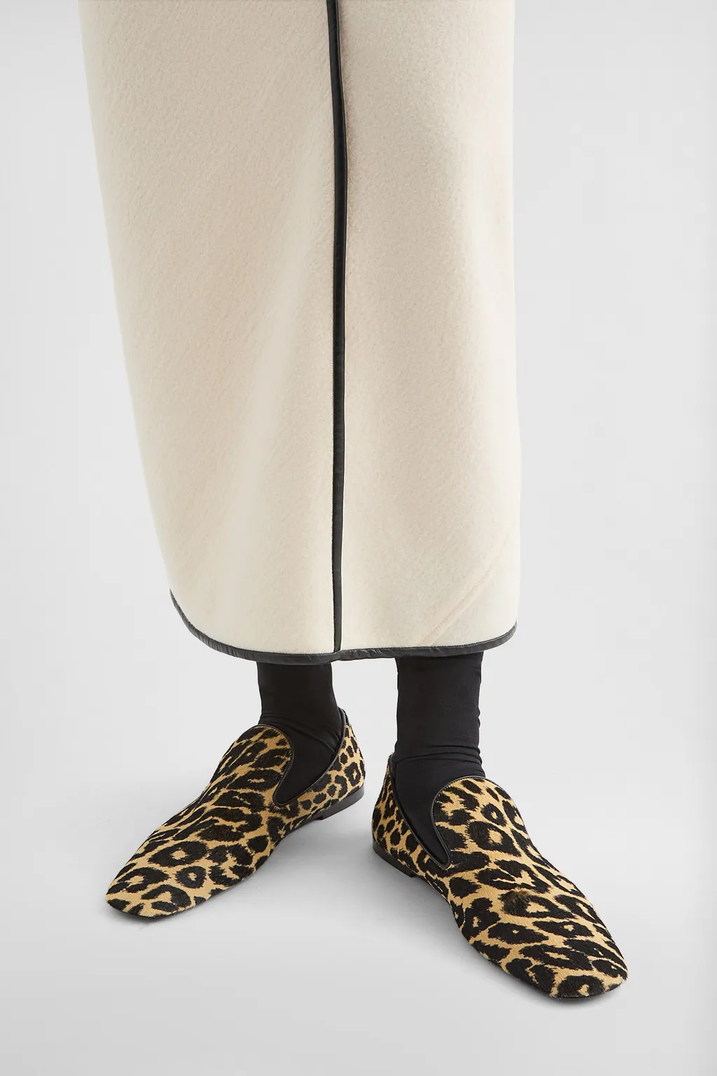 Leopard Printed Flat Loafers