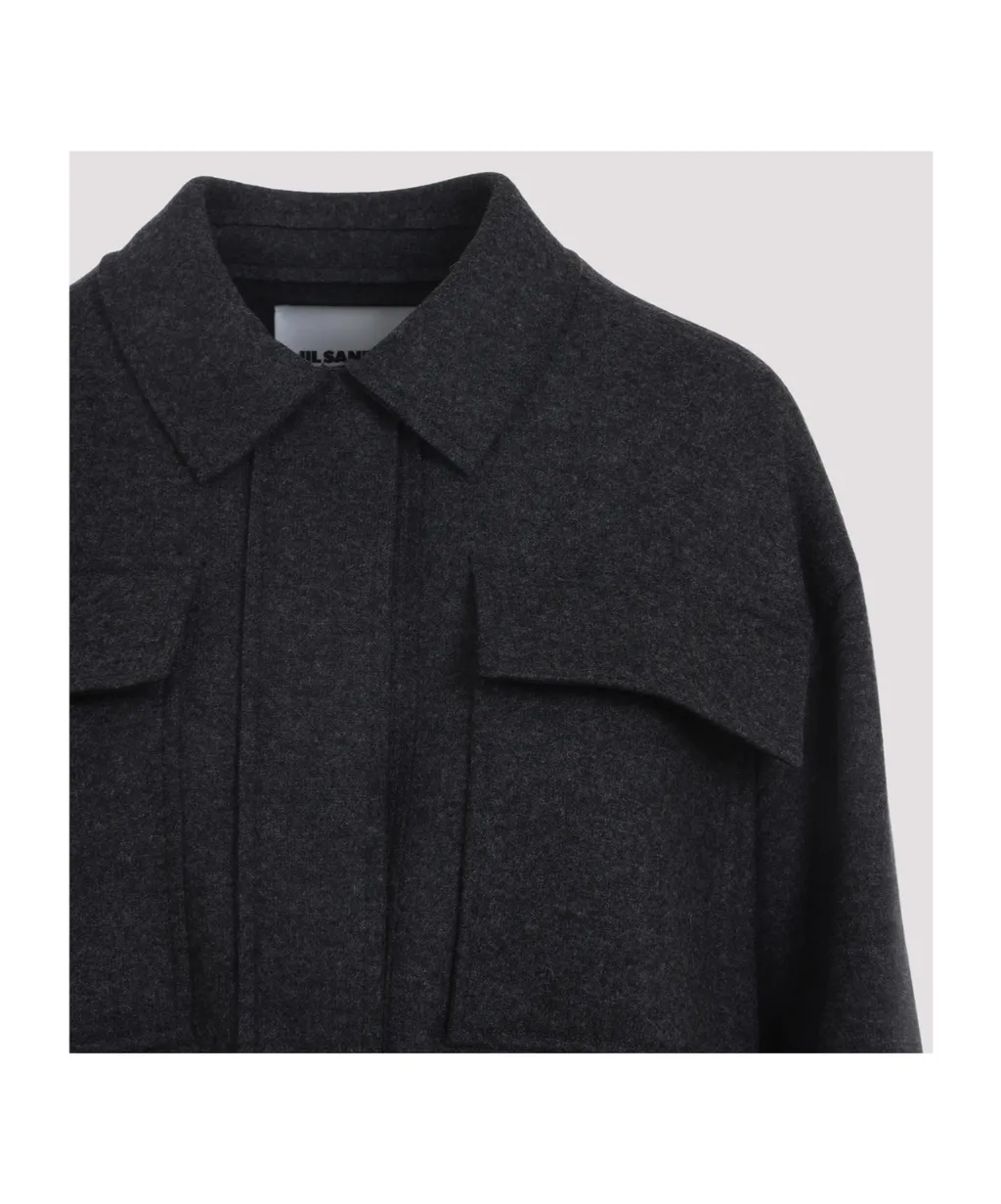 Pocket Detailed Straight Hem Shirt
