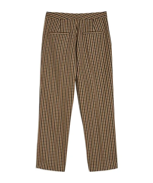 Wool Canvas Tailored Trousers