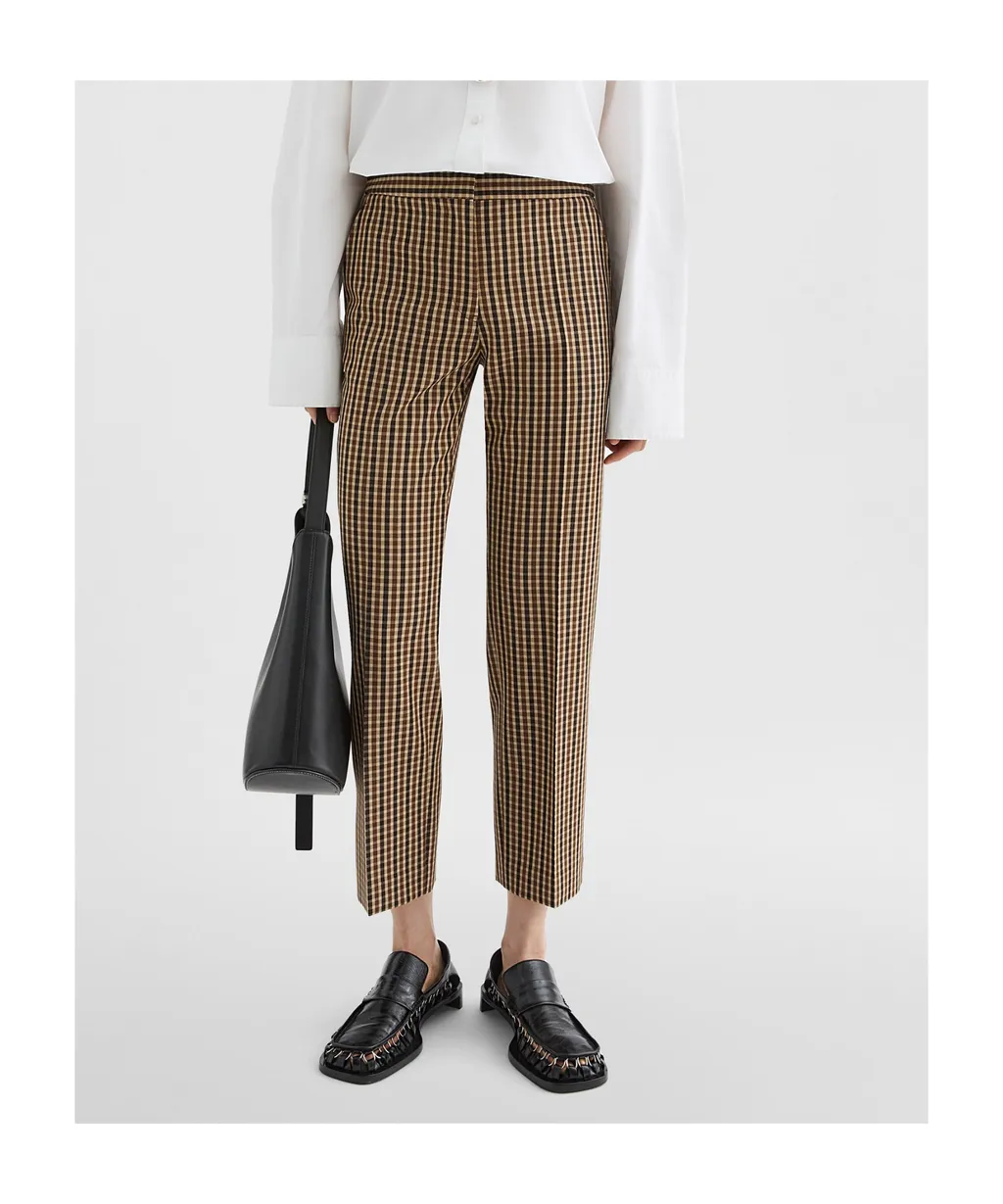 Wool Canvas Tailored Trousers