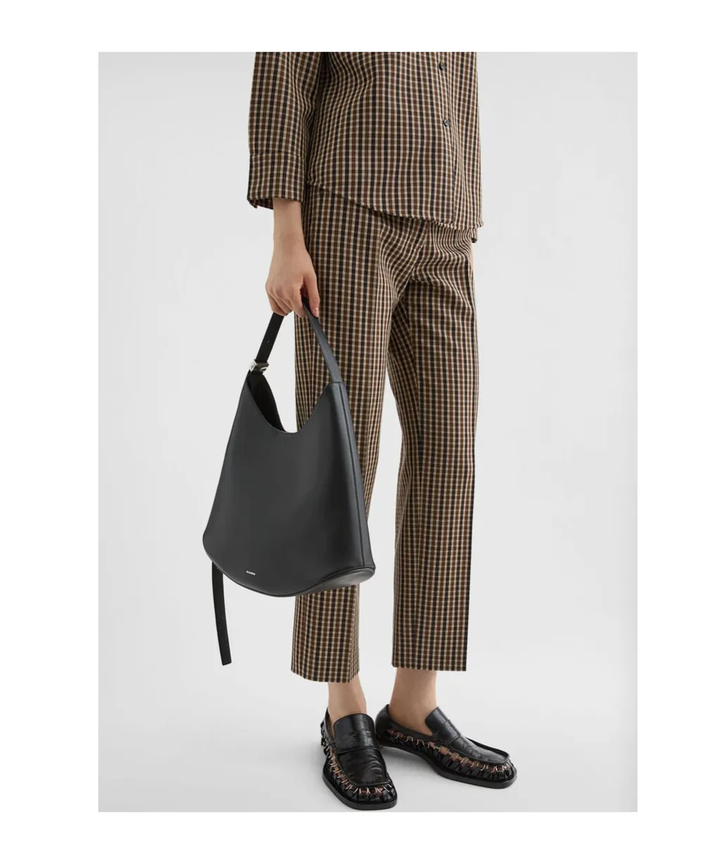 Wool Canvas Tailored Trousers