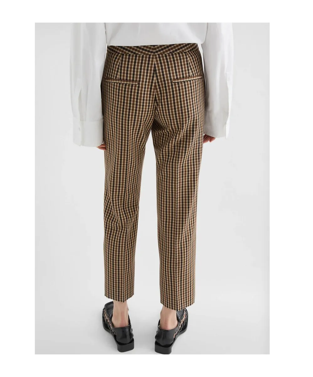 Wool Canvas Tailored Trousers