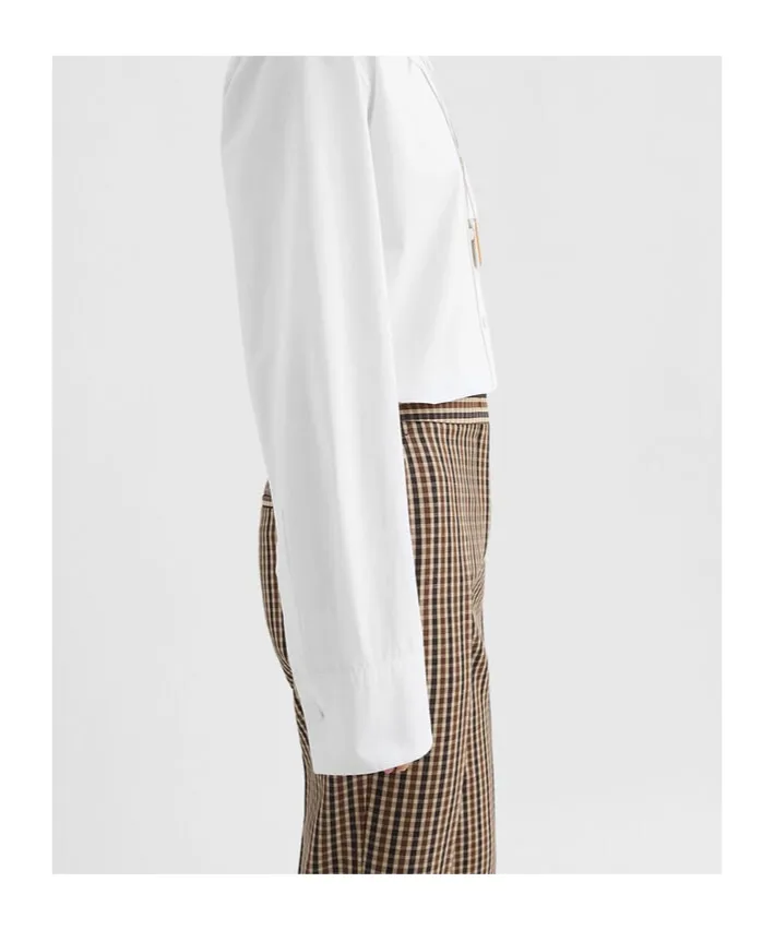 Wool Canvas Tailored Trousers