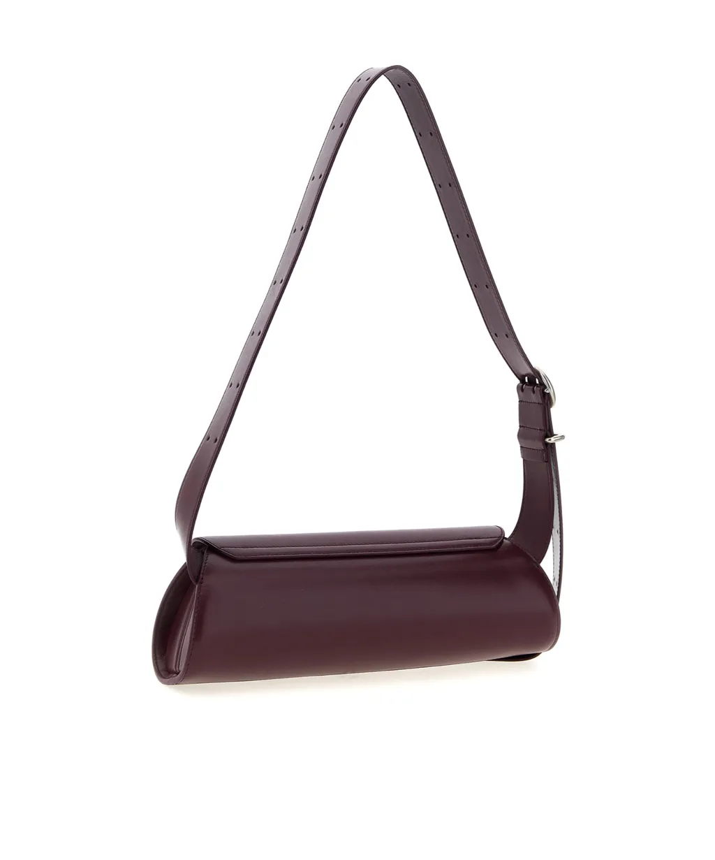 Cannolo Logo Embossed Small Shoulder Bag