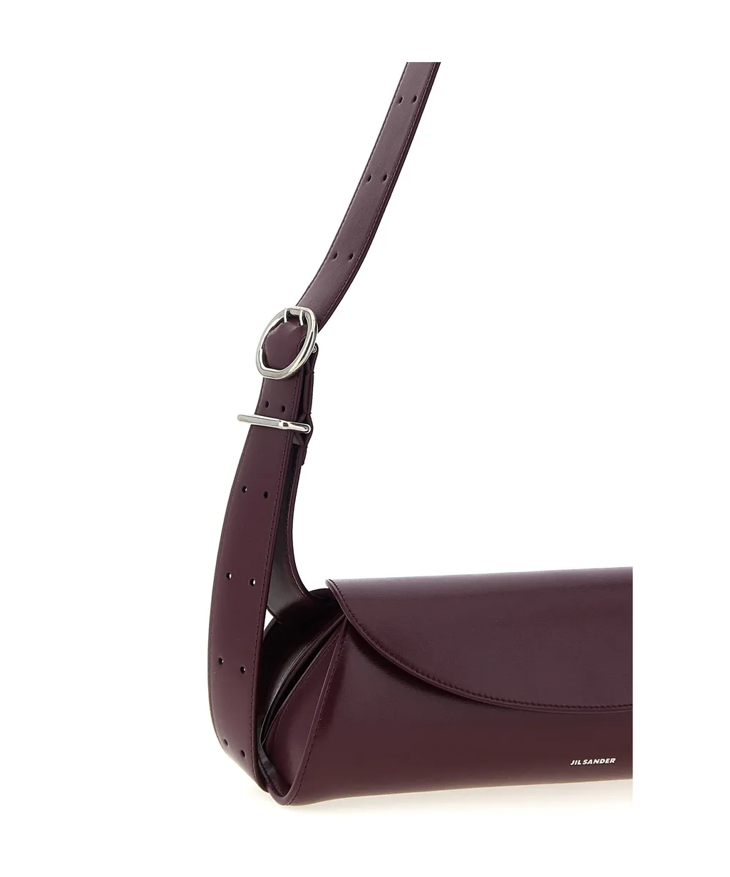Cannolo Logo Embossed Small Shoulder Bag