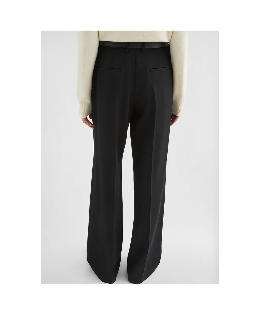 Wool Gabardine Tailored Trousers