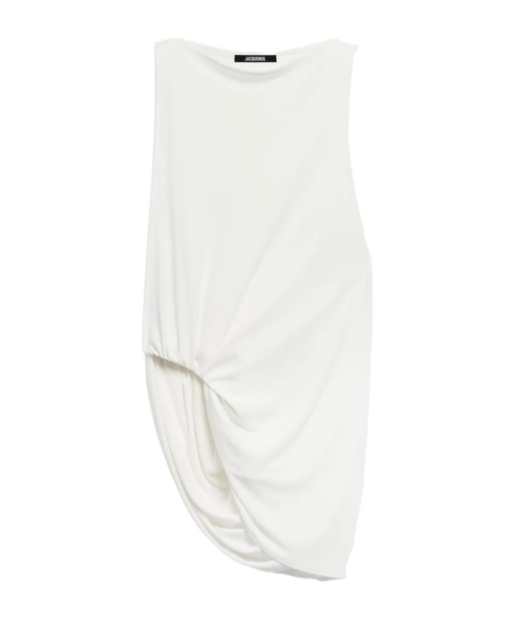 Twist Detailed Asymmetric Tank Top