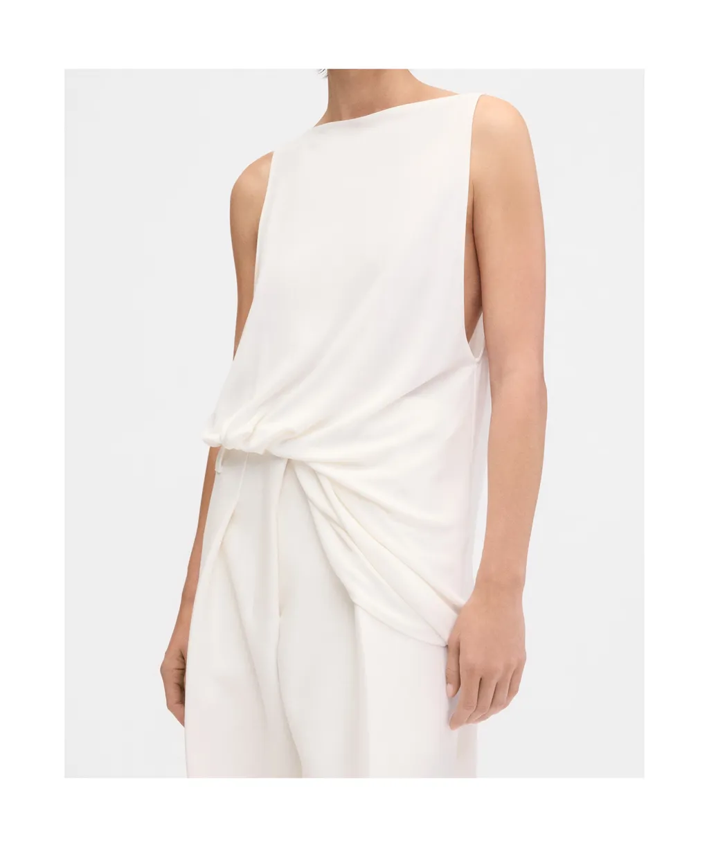 Twist Detailed Asymmetric Tank Top