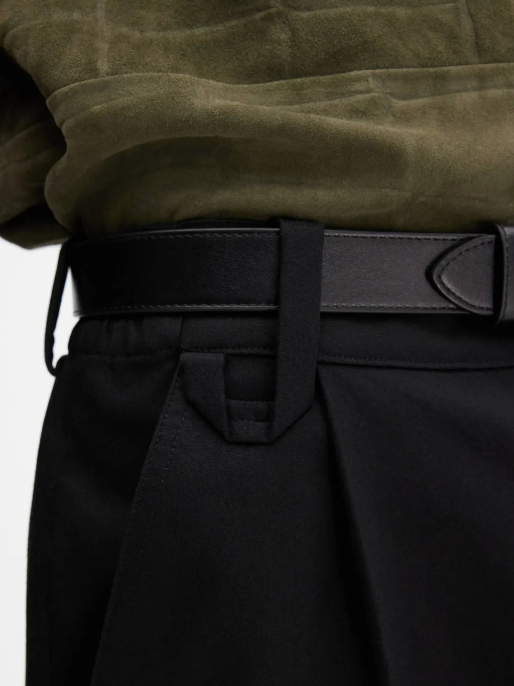 Belt-Loop Casual Pants