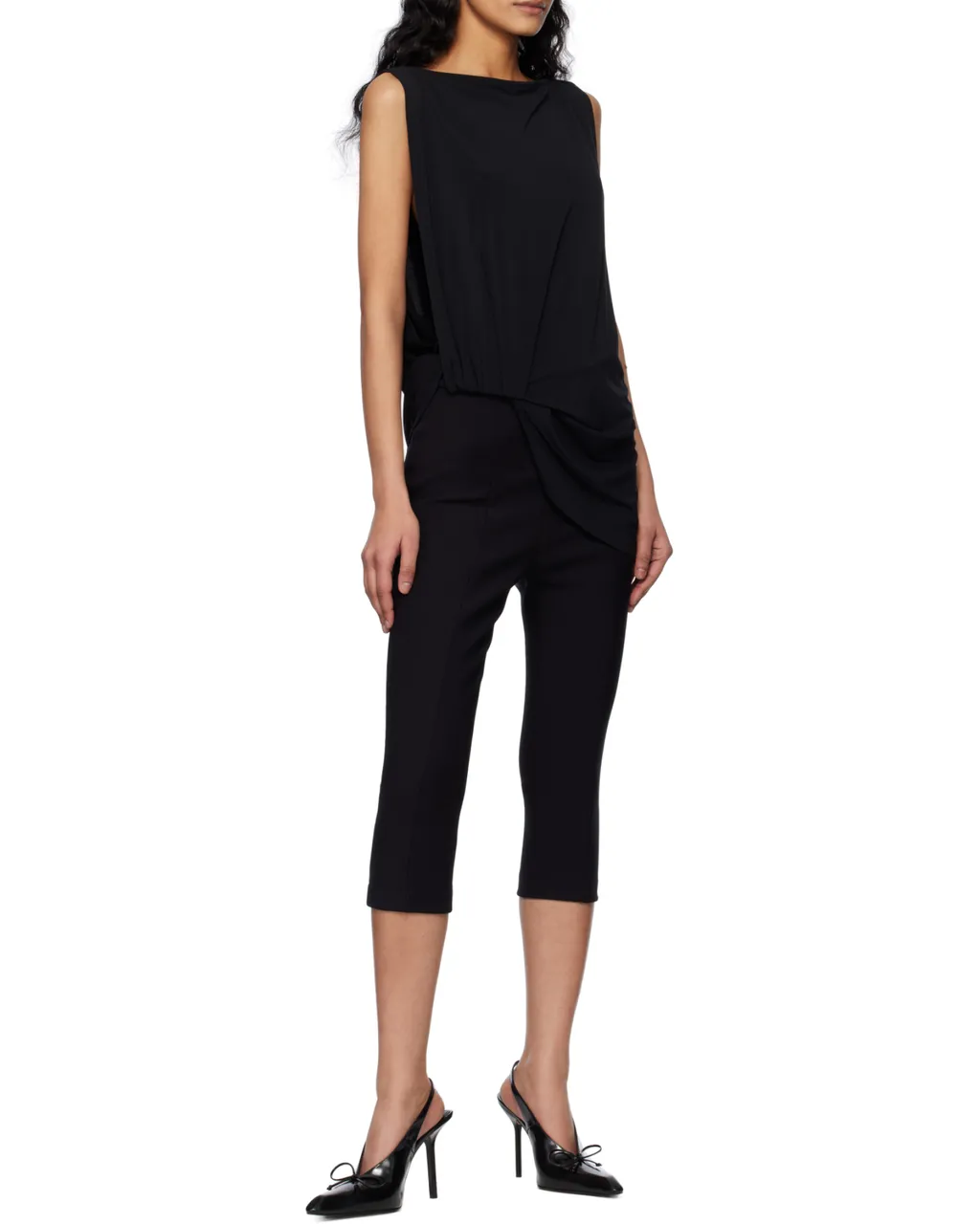 Twist Detailed Asymmetric Tank Top