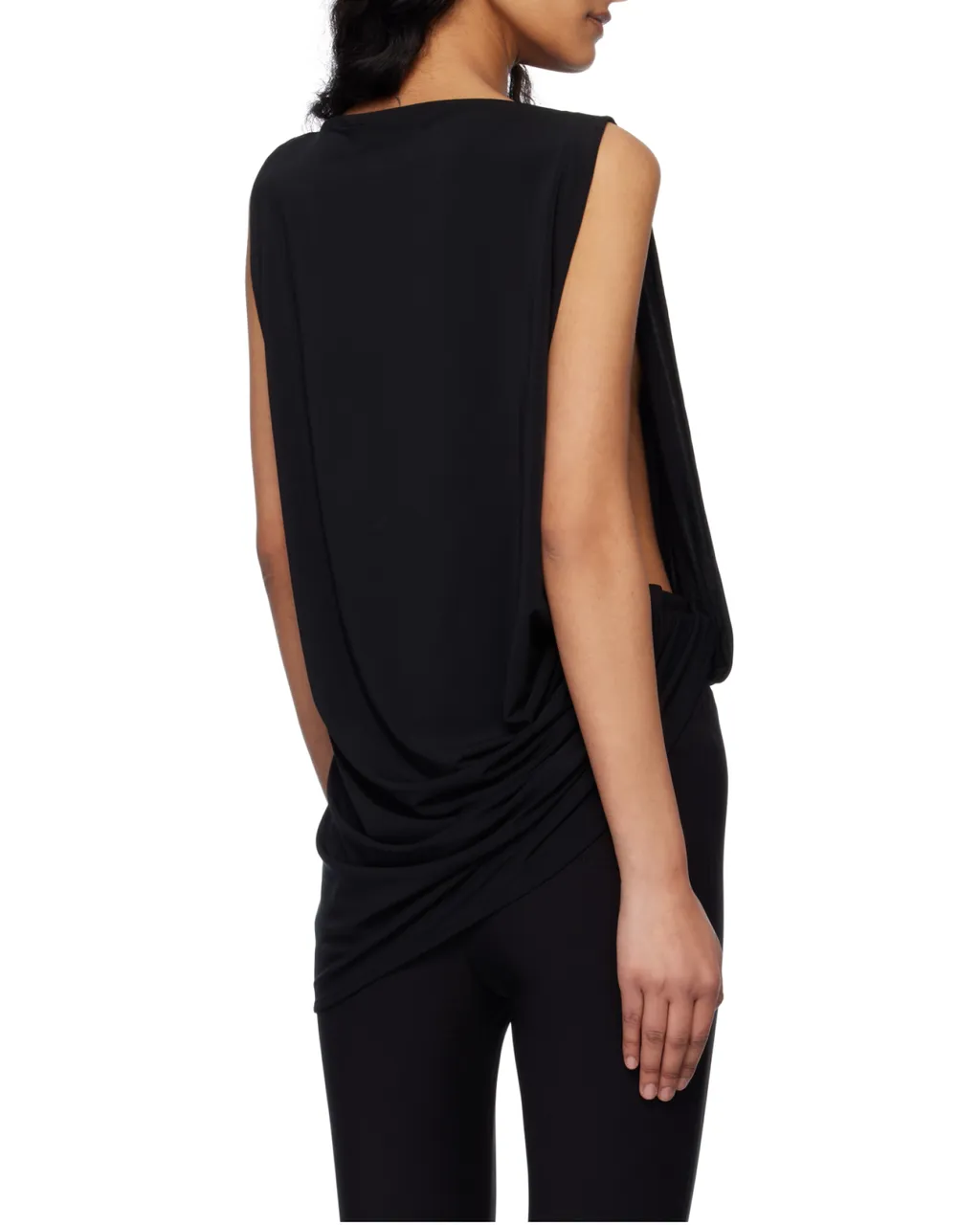 Twist Detailed Asymmetric Tank Top