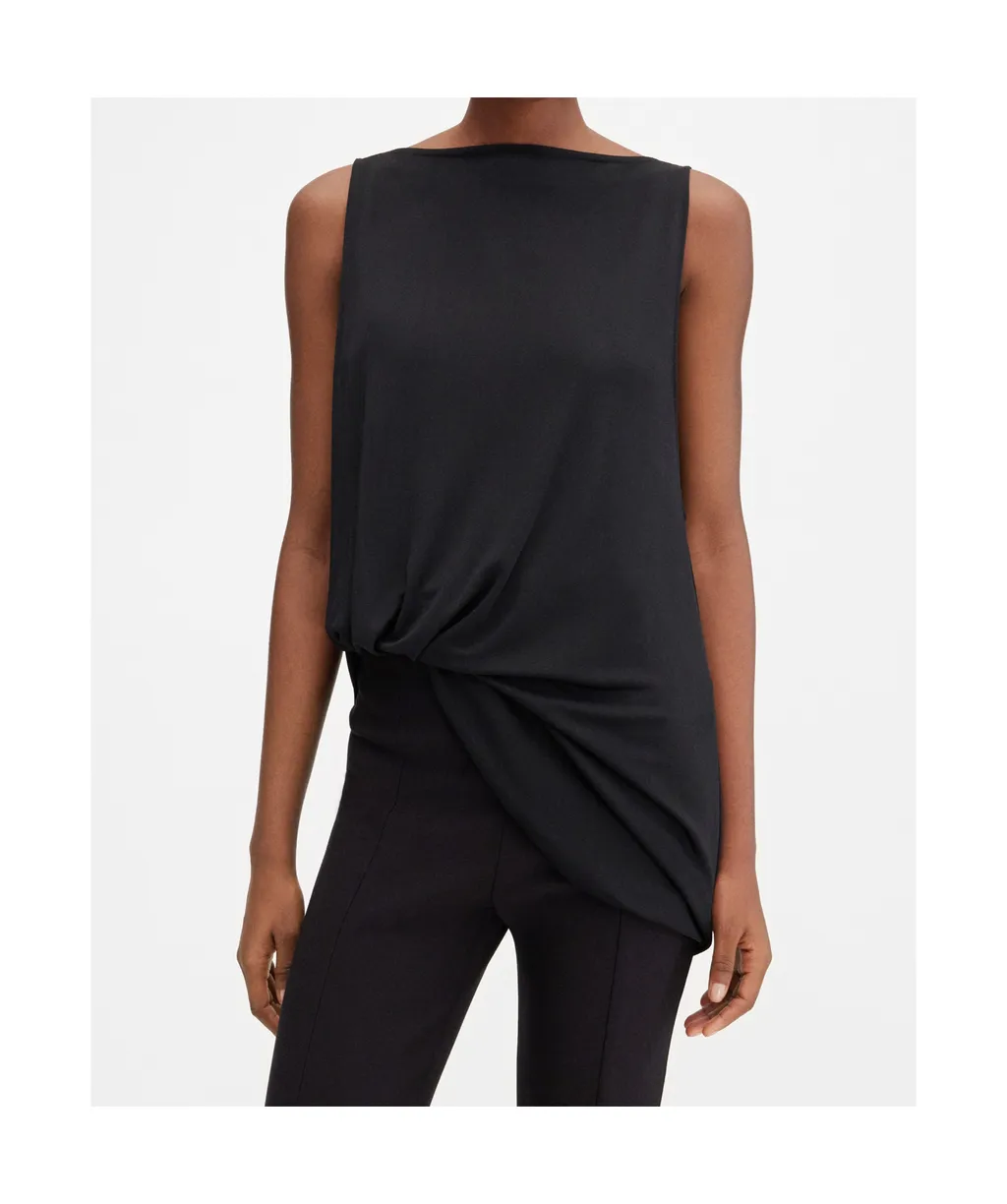 Twist Detailed Asymmetric Tank Top