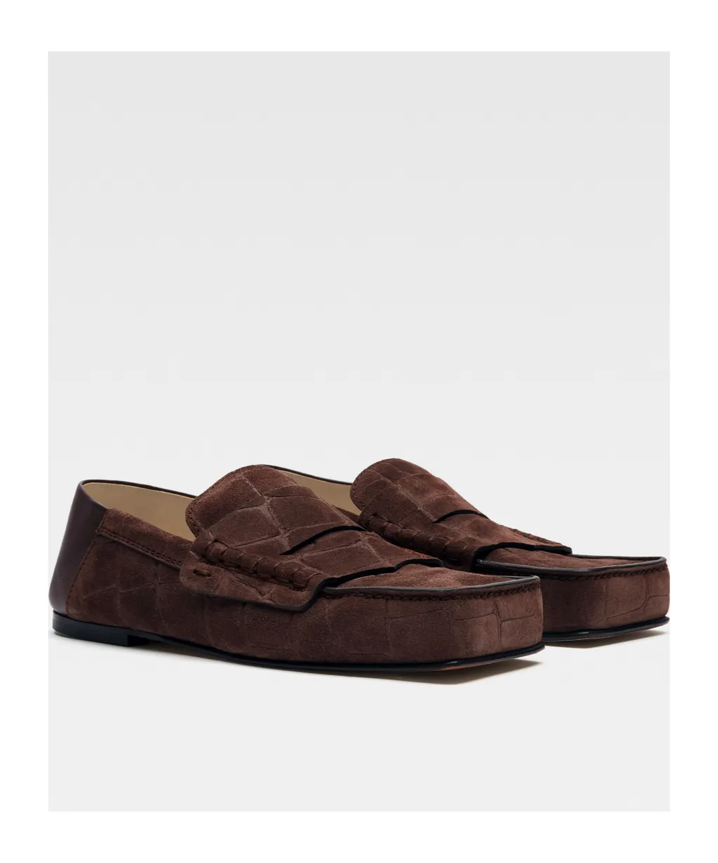 Square Head Loafer Shoes