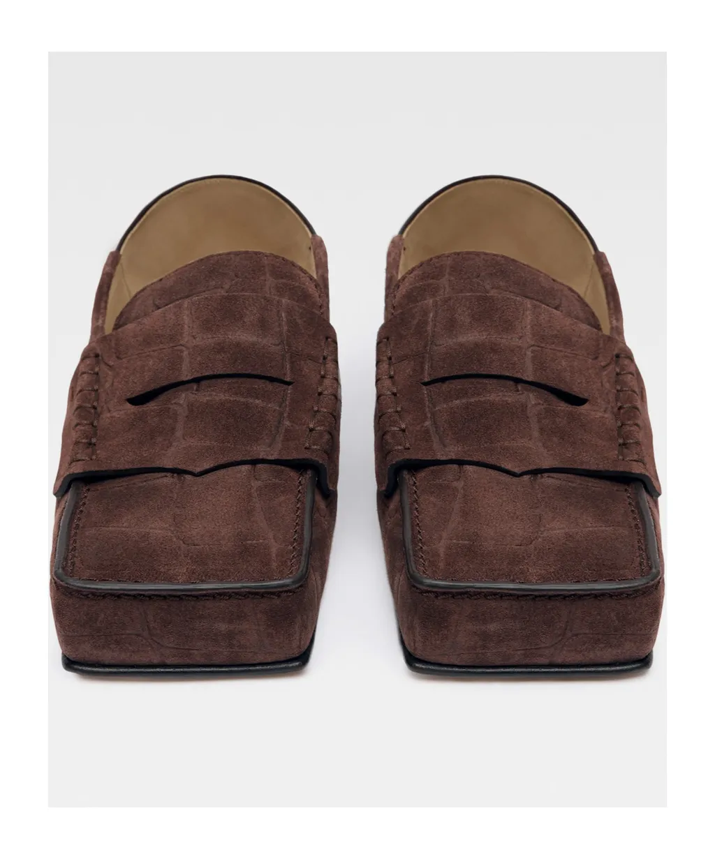Square Head Loafer Shoes