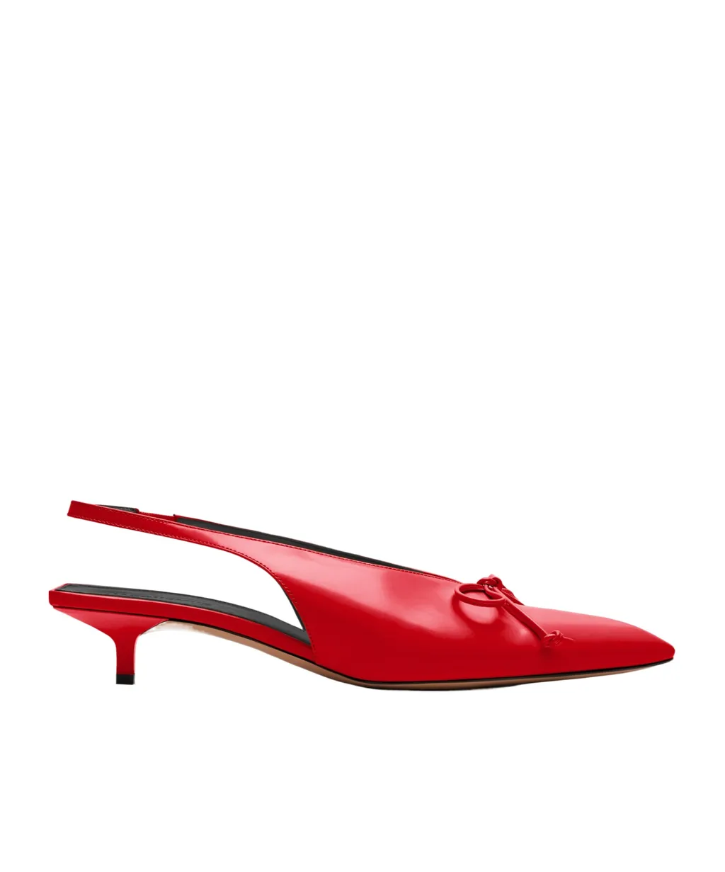Sling-Back Kitten Heels