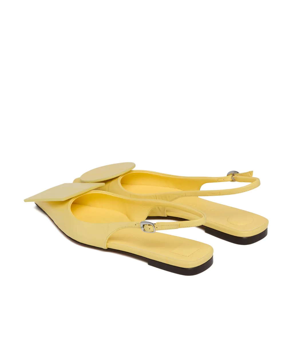 Pointed Toe Slingback Flats