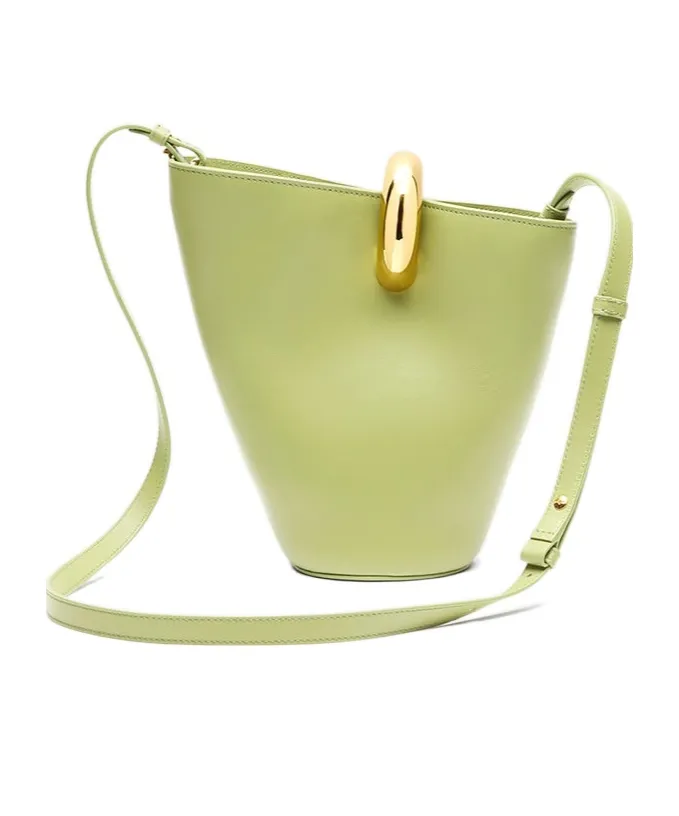 Le Petit Bombola Logo Plaque Bucket Bag