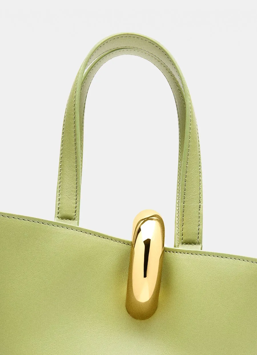 Le Petit Bombola Logo Plaque Bucket Bag