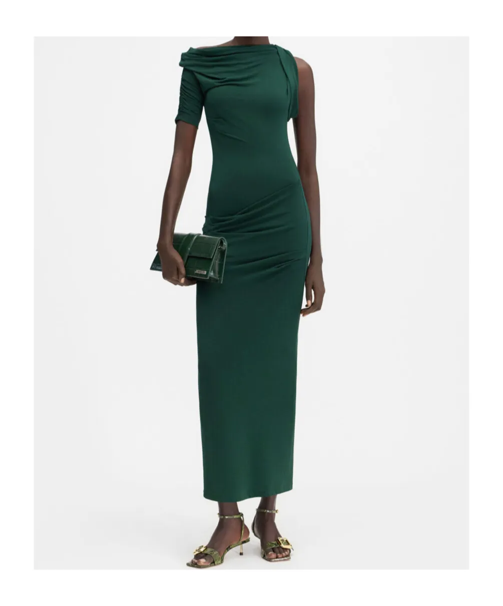 Asymmetrical Draped Dress