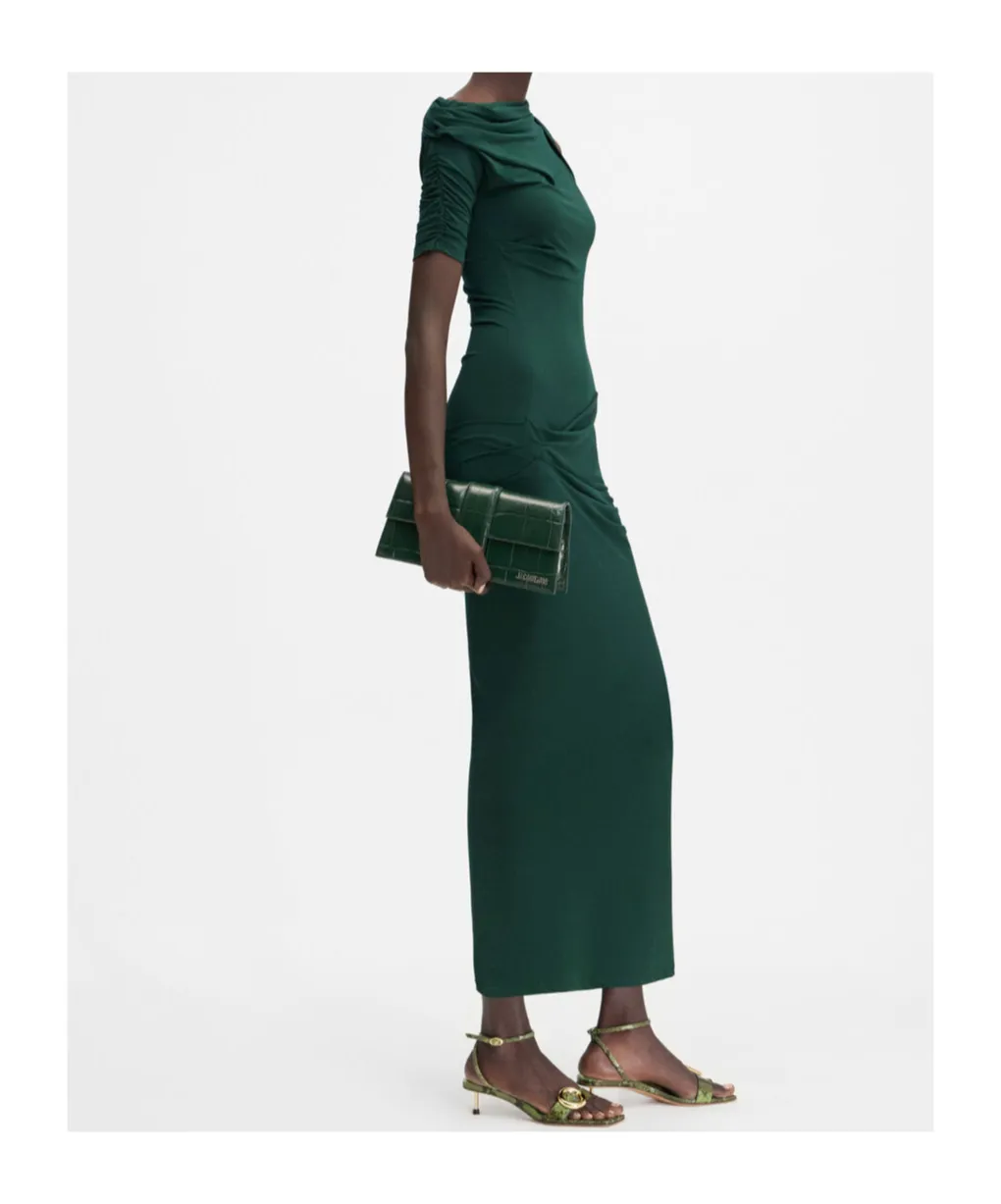 Asymmetrical Draped Dress