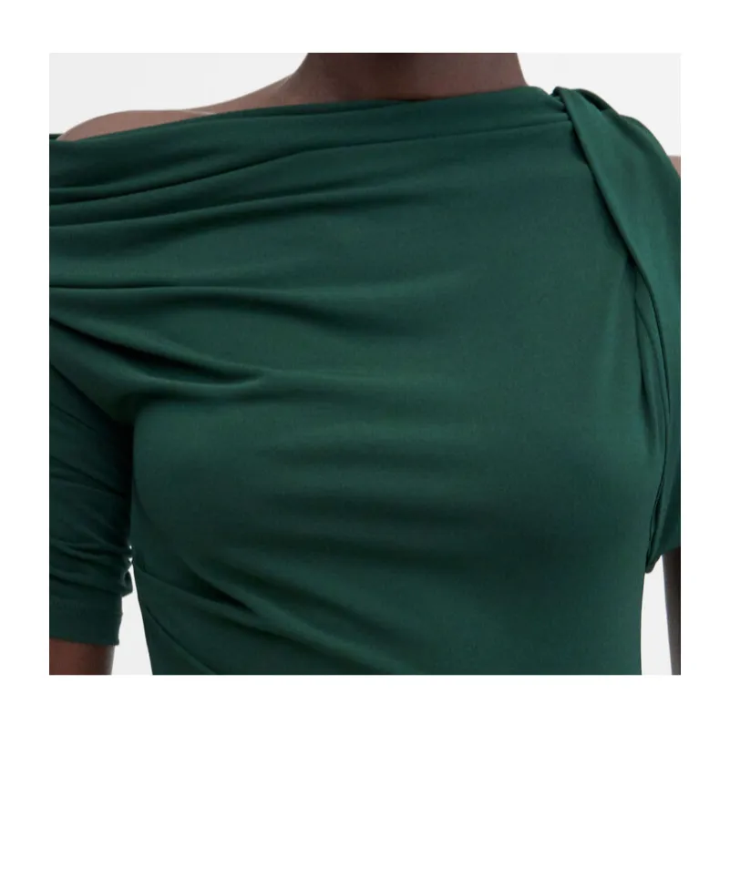 Asymmetrical Draped Dress