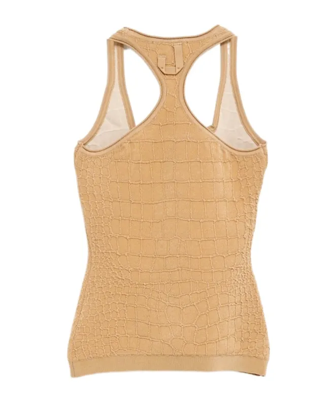 Square-Neck Sleeveless Vest
