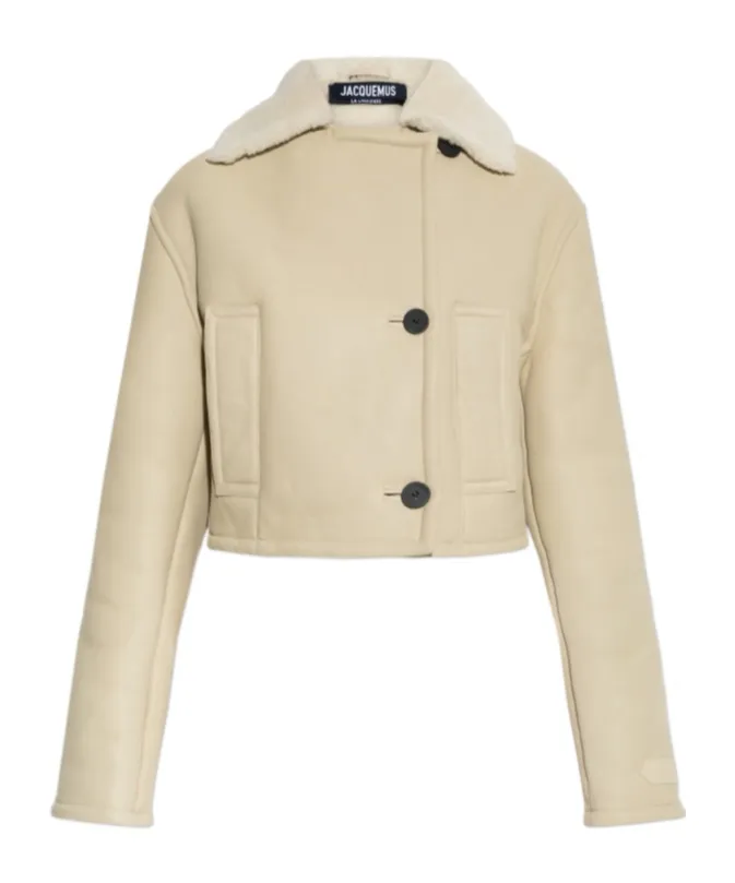 Double Breasted Shearling Coat
