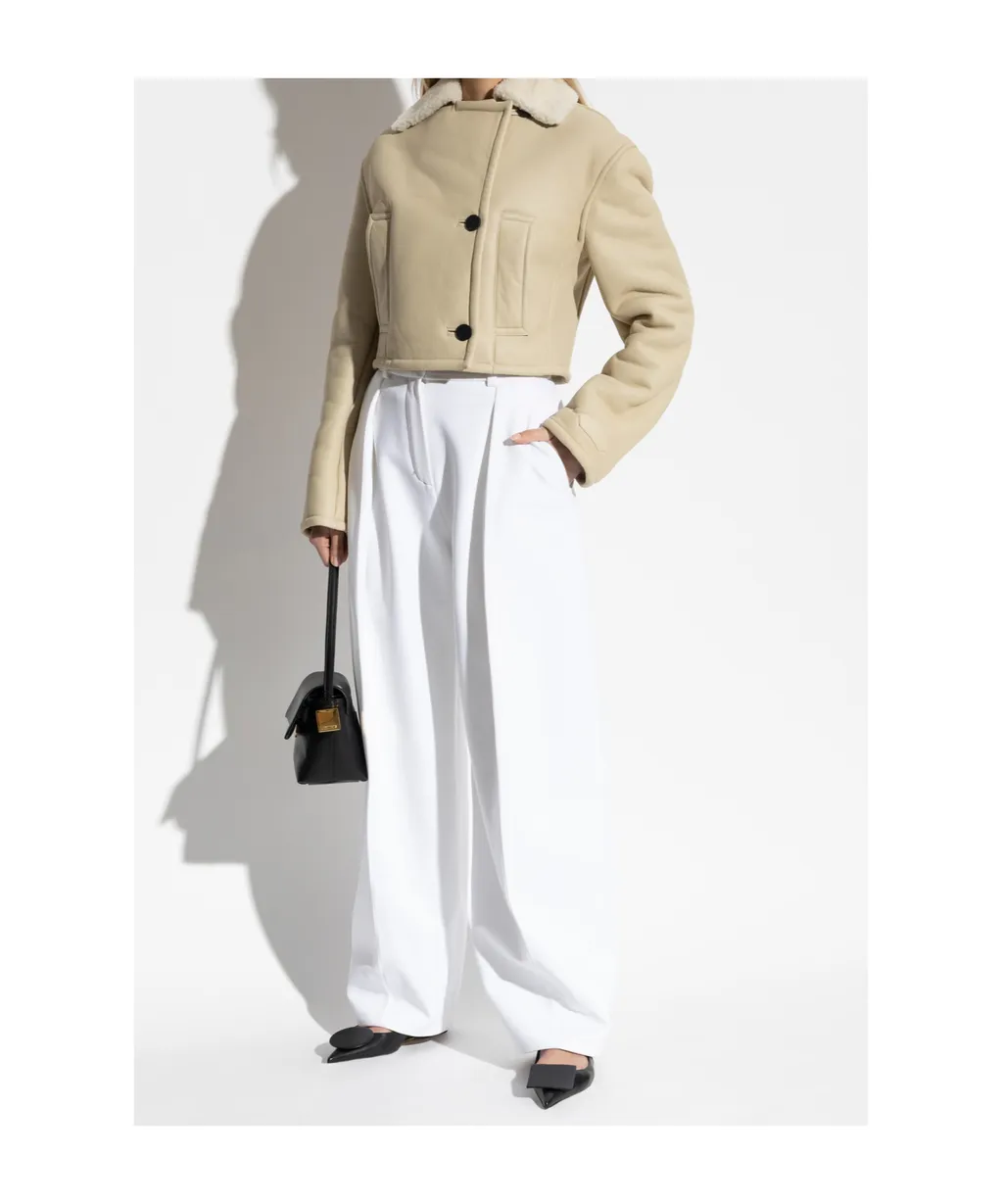 Double Breasted Shearling Coat