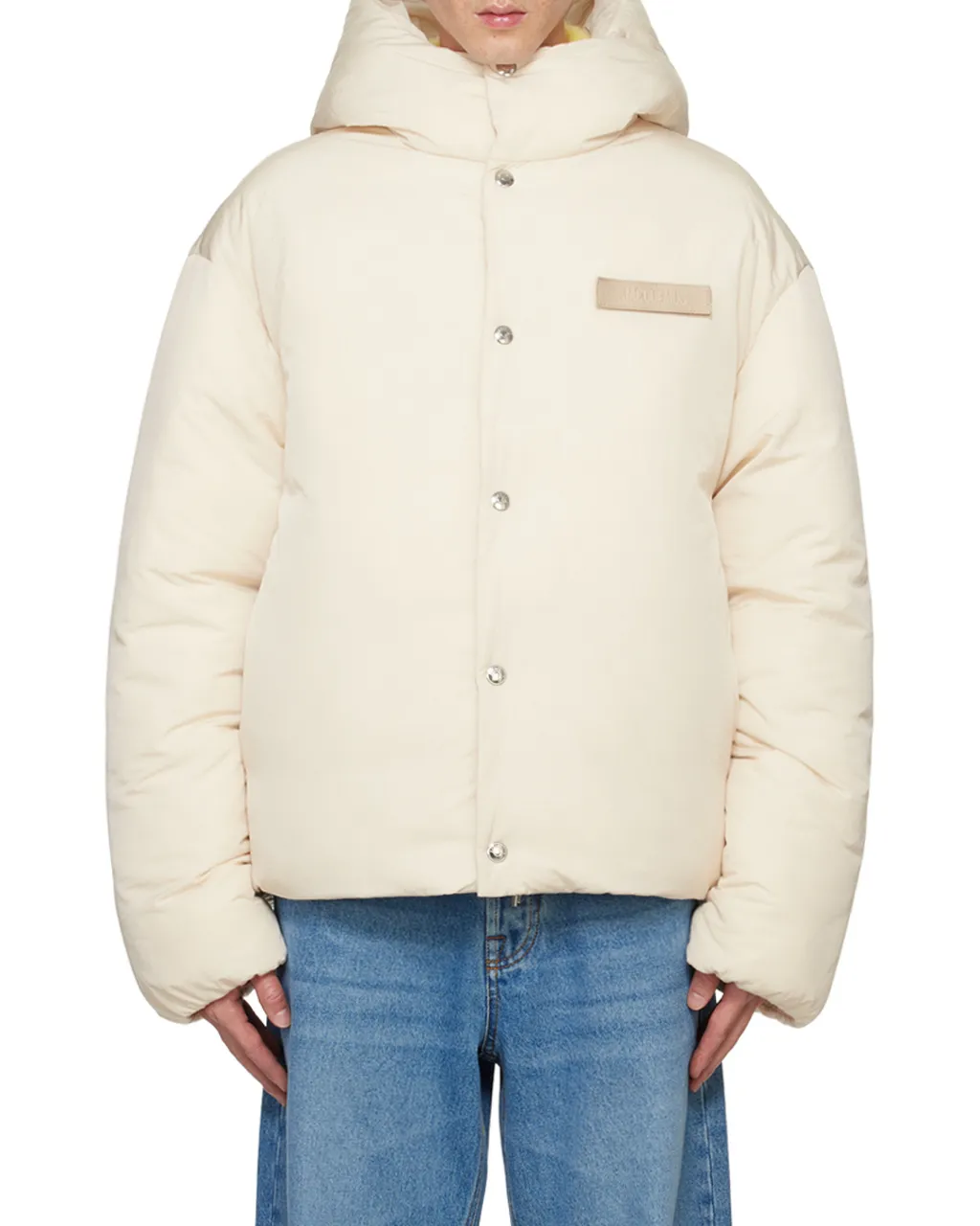 Logo Patch Padded Coat