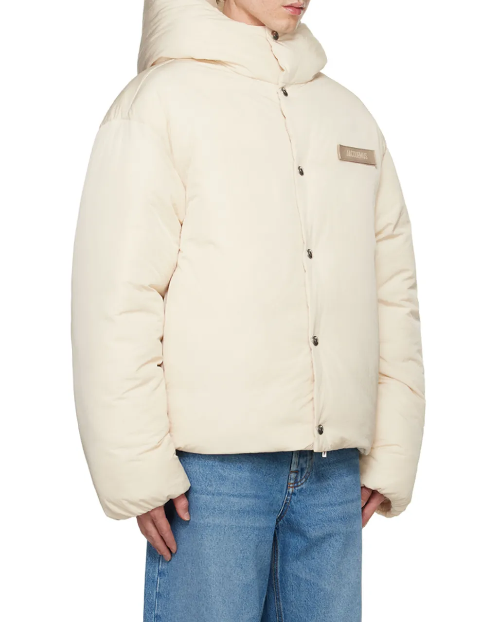 Logo Patch Padded Coat