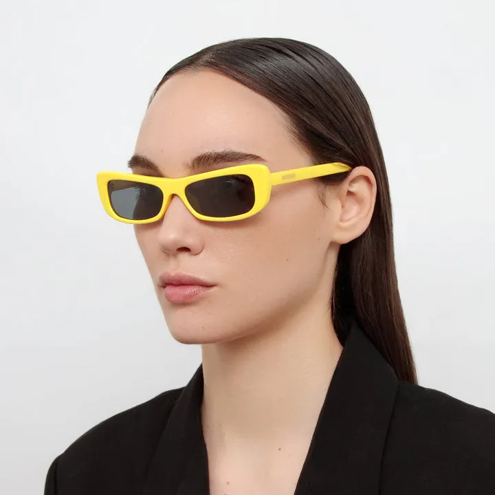 Capri Celadine Rectangular Sunglasses