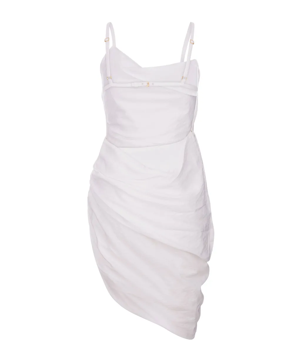 Asymmetrical Gathered Dress