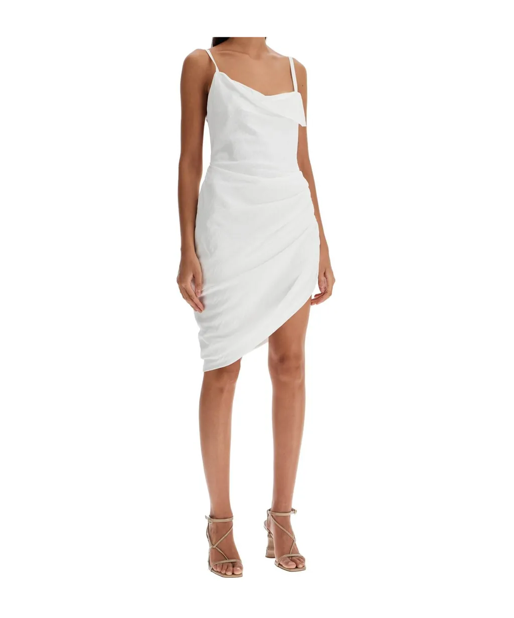 Asymmetrical Gathered Dress