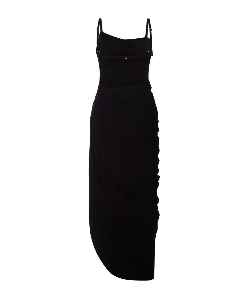 Ruched Strapped Dress